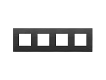 VIMAR Vimar 22669.13 Placca 8M (2+2+2+2)int71 nero spazzolato