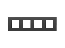 VIMAR Vimar 22669.73 Placca 8M (2+2+2+2)int71 nero satinato
