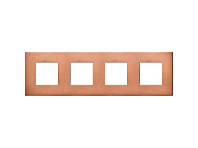 VIMAR Vimar 22669.86 Placca 8M (2+2+2+2)int71 rame spazzolato