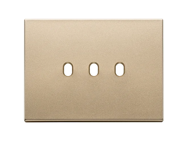 VIMAR Vimar 22673.3.88 Placca 3Mx3 Vintage oro satinato