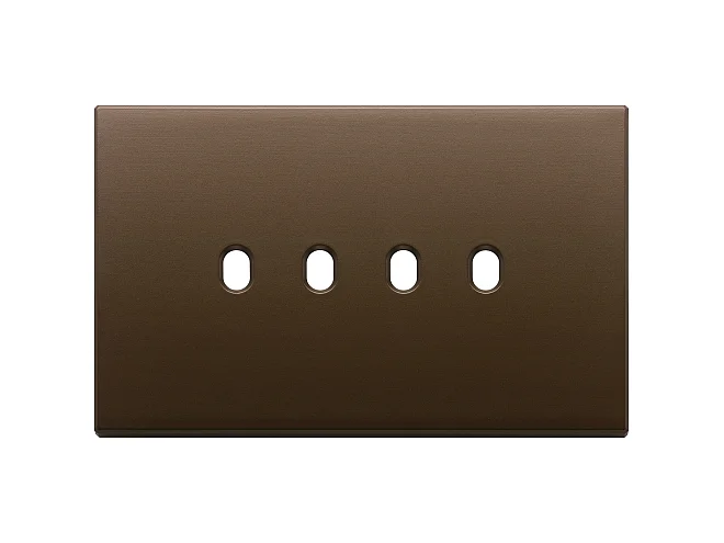 VIMAR Vimar 22674.4.12 Placca 4Mx4 Vintage bronzo scuro spazz.