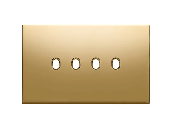 VIMAR Vimar 22674.4.82 Placca 4Mx4 Vintage oro