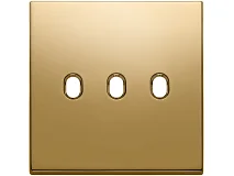 VIMAR Vimar 22675.3.82 Placca 3Mx3 BS Vintage oro