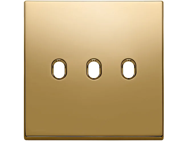 VIMAR Vimar 22675.3.82 Placca 3Mx3 BS Vintage oro