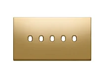 VIMAR Vimar 22679.5.82 Placca 5Mx5 BS Vintage oro