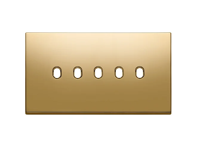 VIMAR Vimar 22679.5.82 Placca 5Mx5 BS Vintage oro