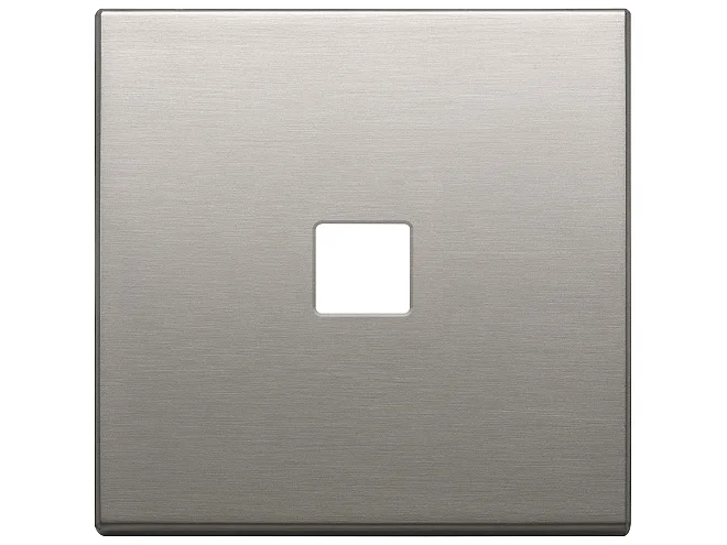 VIMAR Vimar 22682.1.11 Placca 2Mx1 Flat nichel spazzolato