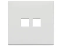 VIMAR Vimar 22682.2.01 Placca 2Mx2 Flat bianco matt
