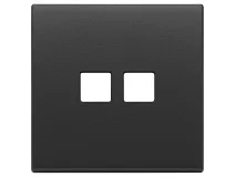 VIMAR Vimar 22682.2.03 Placca 2Mx2 Flat grigio antracite