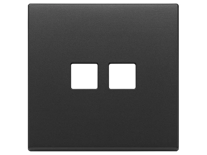 VIMAR Vimar 22682.2.03 Placca 2Mx2 Flat grigio antracite