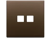 VIMAR Vimar 22682.2.12 Placca 2Mx2 Flat bronzo scuro spazz.