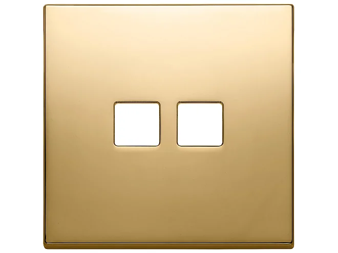 VIMAR Vimar 22682.2.82 Placca 2Mx2 Flat oro