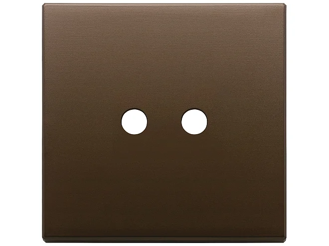 VIMAR Vimar 22682.RN.2.12 Placca 2Mx2 Tondo bronzo scuro spazz.