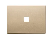 VIMAR Vimar 22683.1.88 Placca 3Mx1 Flat oro satinato