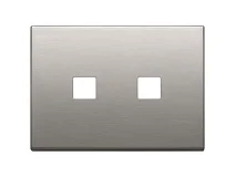 VIMAR Vimar 22683.2.11 Placca 3Mx2 Flat nichel spazzolato