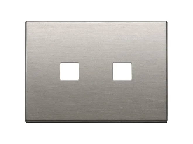 VIMAR Vimar 22683.2.11 Placca 3Mx2 Flat nichel spazzolato