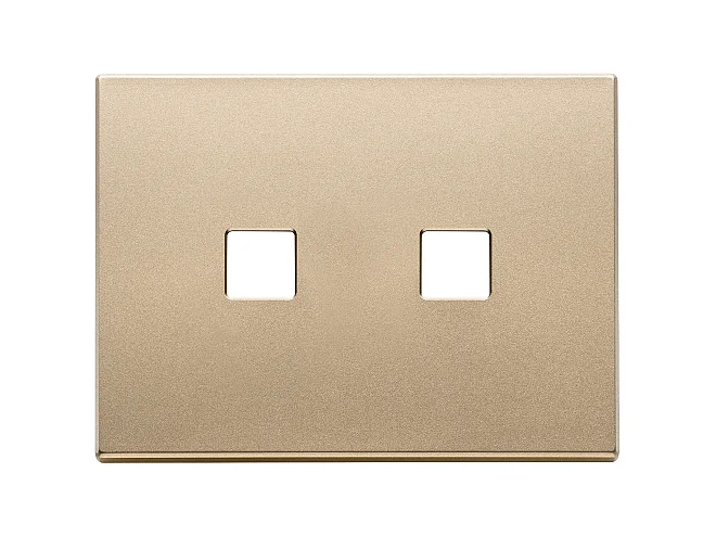 VIMAR Vimar 22683.2.88 Placca 3Mx2 Flat oro satinato