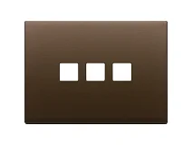 VIMAR Vimar 22683.3.12 Placca 3Mx3 Flat bronzo scuro spazz.