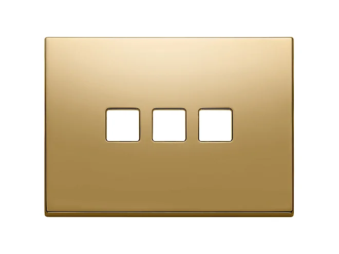 VIMAR Vimar 22683.3.82 Placca 3Mx3 Flat oro