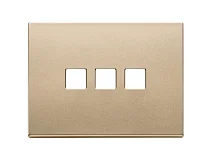 VIMAR Vimar 22683.3.88 Placca 3Mx3 Flat oro satinato