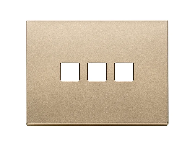 VIMAR Vimar 22683.3.88 Placca 3Mx3 Flat oro satinato