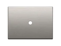 VIMAR Vimar 22683.RN.1.11 Placca 3Mx1 Tondo nichel spazzolato