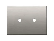 VIMAR Vimar 22683.RN.2.11 Placca 3Mx2 Tondo nichel spazzolato
