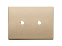 VIMAR Vimar 22683.RN.2.88 Placca 3Mx2 Tondo oro satinato