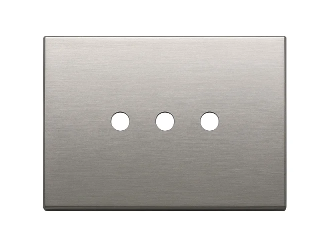VIMAR Vimar 22683.RN.3.11 Placca 3Mx3 Tondo nichel spazzolato