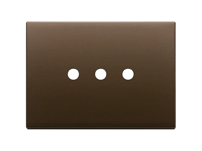 VIMAR Vimar 22683.RN.3.12 Placca 3Mx3 Tondo bronzo scuro spazz.