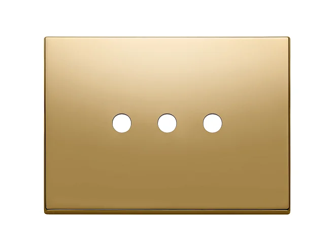 VIMAR Vimar 22683.RN.3.82 Placca 3Mx3 Tondo oro