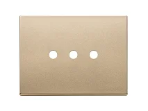 VIMAR Vimar 22683.RN.3.88 Placca 3Mx3 Tondo oro satinato