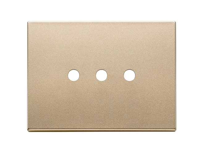 VIMAR Vimar 22683.RN.3.88 Placca 3Mx3 Tondo oro satinato
