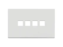 VIMAR Vimar 22684.4.01 Placca 4Mx4 Flat bianco matt