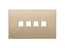 VIMAR Vimar 22684.4.88 Placca 4Mx4 Flat oro satinato