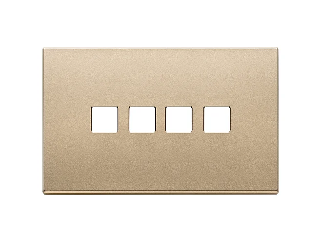 VIMAR Vimar 22684.4.88 Placca 4Mx4 Flat oro satinato