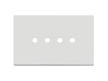 VIMAR Vimar 22684.RN.4.01 Placca 4Mx4 Tondo bianco matt
