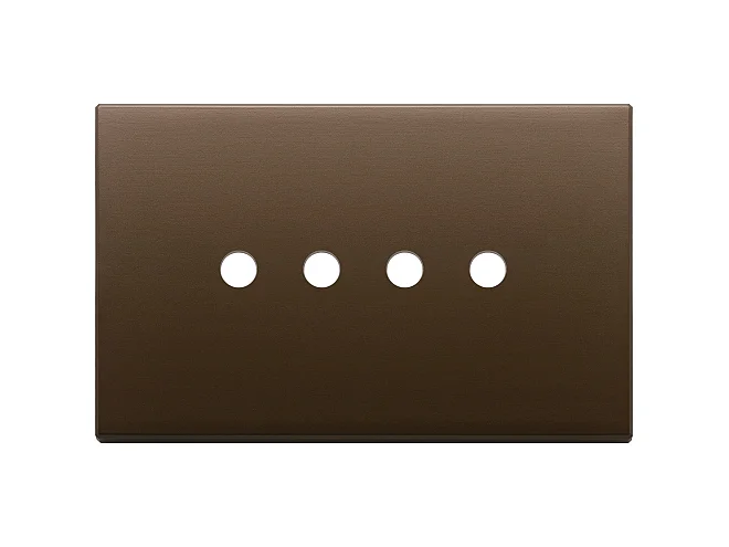 VIMAR Vimar 22684.RN.4.12 Placca 4Mx4 Tondo bronzo scuro spazz.
