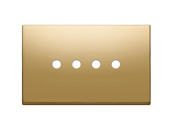 VIMAR Vimar 22684.RN.4.82 Placca 4Mx4 Tondo oro