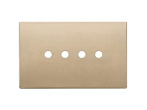 VIMAR Vimar 22684.RN.4.88 Placca 4Mx4 Tondo oro satinato
