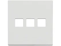 VIMAR Vimar 22685.3.01 Placca 3Mx3 BS Flat bianco matt