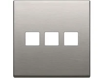 VIMAR Vimar 22685.3.11 Placca 3Mx3 BS Flat nichel spazzolato