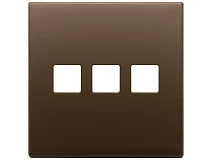 VIMAR Vimar 22685.3.12 Placca 3Mx3 BS Flat bronzo scuro spazz.