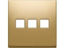 VIMAR Vimar 22685.3.82 Placca 3Mx3 BS Flat oro