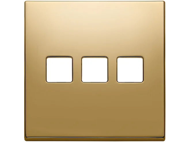 VIMAR Vimar 22685.3.82 Placca 3Mx3 BS Flat oro