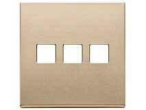 VIMAR Vimar 22685.3.88 Placca 3Mx3 BS Flat oro satinato