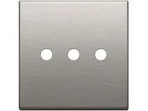 VIMAR Vimar 22685.RN.3.11 Placca 3Mx3 BS Tondo nichel spazzolato