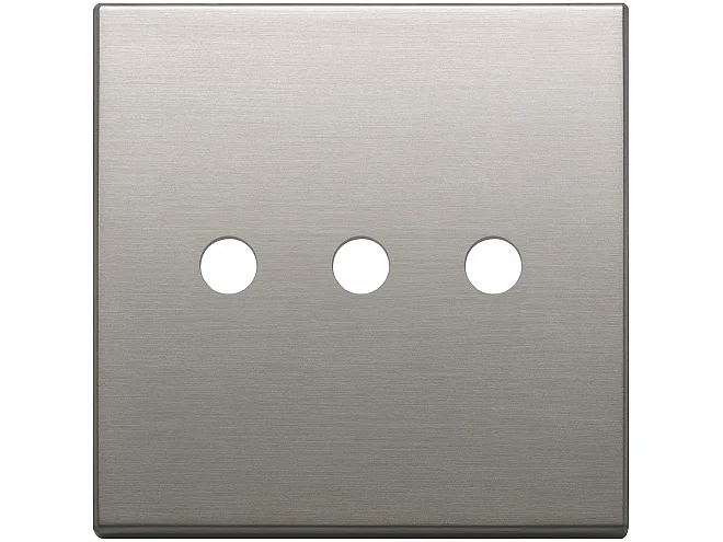 VIMAR Vimar 22685.RN.3.11 Placca 3Mx3 BS Tondo nichel spazzolato