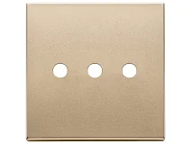 VIMAR Vimar 22685.RN.3.88 Placca 3Mx3 BS Tondo oro satinato