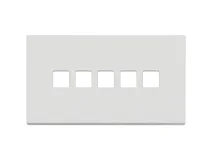 VIMAR Vimar 22689.5.01 Placca 5Mx5 BS Flat bianco matt